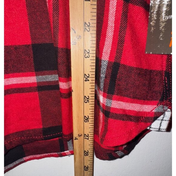 Hudson & Barrow Mountain Flannel Red Plaid Button-Up Shirt Mens Medium 100% Cott - Picture 6 of 7
